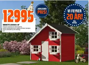 Obs Bygg Rødhette lekehus 4 m2 tilbud