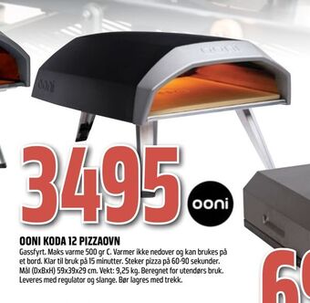 Obs Bygg Ooni Koda 12 Pizzaovn tilbud
