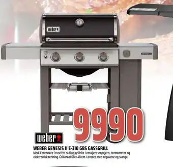 Obs Bygg Weber genesis ii e-310 gbs gassgrill tilbud