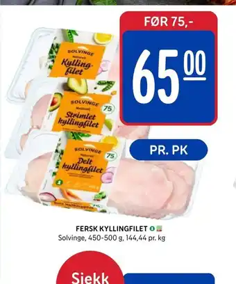 Rema 1000 Fersk Kyllingfilet tilbud