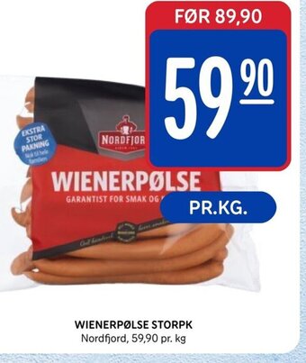 Rema 1000 Wienerpølse Storpk tilbud
