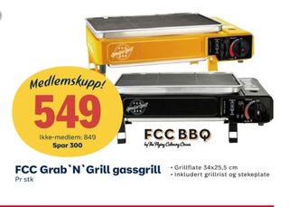 Coop Extra Fcc bbq gassgrill tilbud