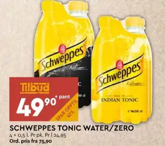 Coop Mega Schweppes indian tonic tonic tilbud