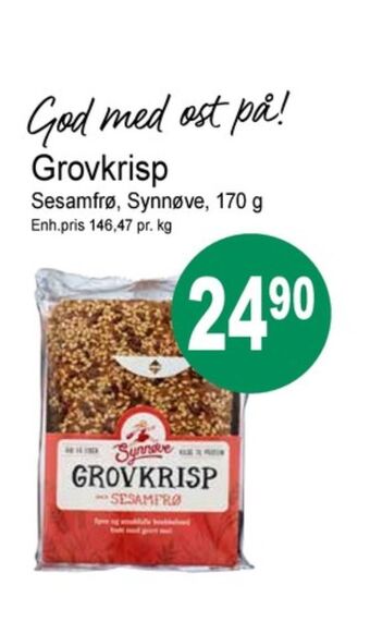 Joker Synnøve finden knekkebrød tilbud
