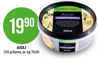 Kiwi Bama aioli tilbud