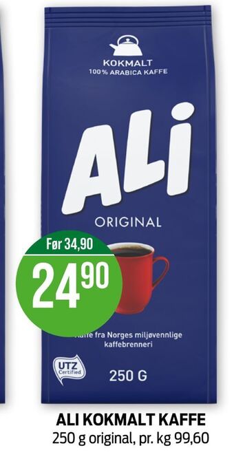 Kiwi Ali kaffe formalet tilbud