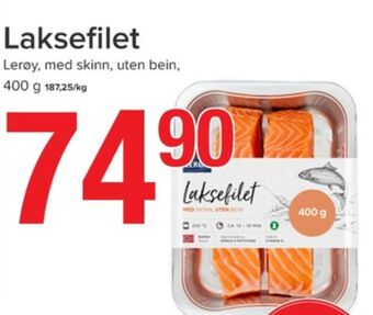 Spar Lerøy laksefilet tilbud