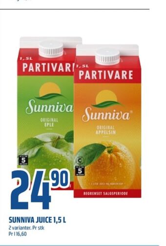 Coop Obs Sunniva juice tilbud