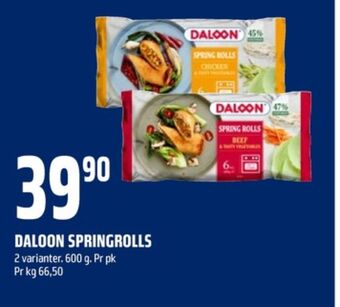 Coop Obs Daloon vårruller tilbud