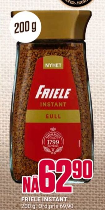Europris Friele instant kaffe tilbud