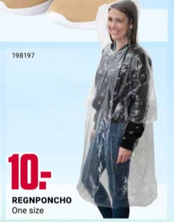 Europris Ukjent regnponcho tilbud