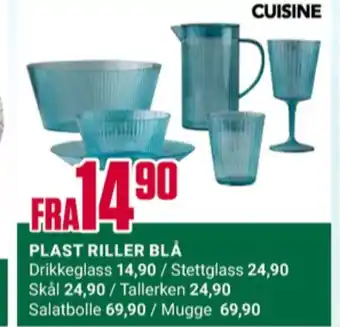 Europris Cuisine plast servise tilbud