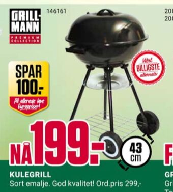 Europris Grillman kulegrill tilbud