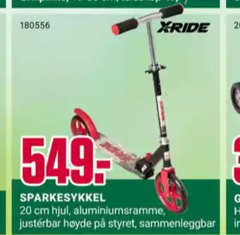 Europris X-ride sparkesykkel tilbud