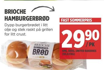 Brioche hamburgerbrød