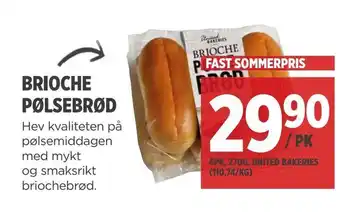 Meny Brioche pølsebrød tilbud