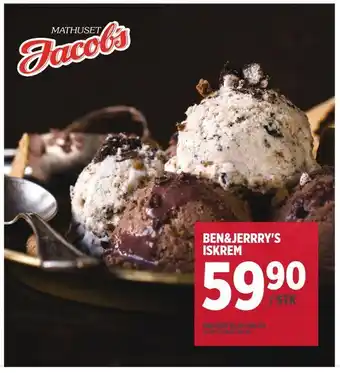 Jacobs Ben&jerrry's iskrem tilbud