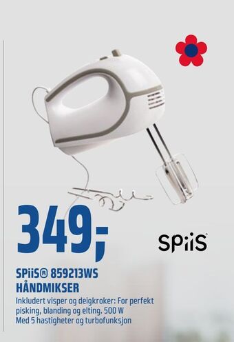Coop Obs SPiiS® 859213WS HÅNDMIKSER tilbud