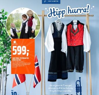 Coop Obs Små-troll festdrakter nora og nils tilbud