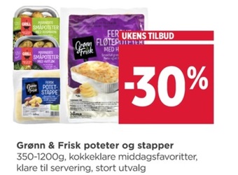 Meny Grønn og frisk tilbud