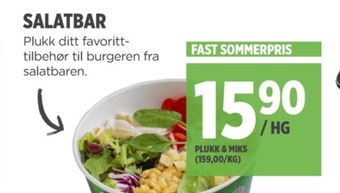 Meny Ukjent salat tilbud