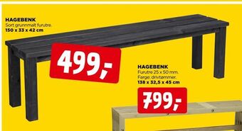jem & fix Hagebenk tilbud
