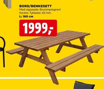 jem & fix Bord/benkesett tilbud