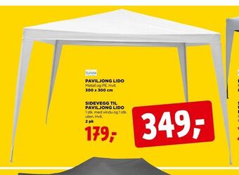 jem & fix Sidevegg til paviljong lido tilbud