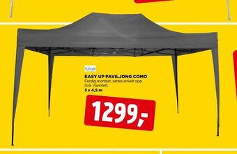 jem & fix Easy up paviljong como tilbud