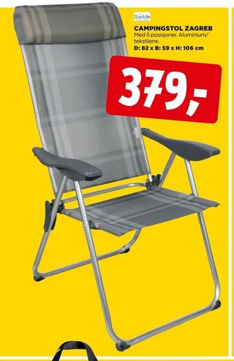 jem & fix Campingstol zagreb tilbud