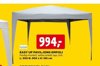 jem & fix Easy up paviljong empoli tilbud