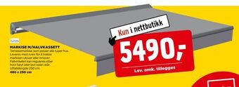 jem & fix Markise m/halvkassett tilbud