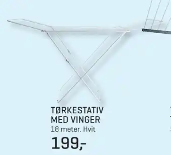 Jernia Tørkestativ med vinger tilbud