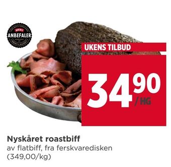 Meny Nyskåret roastbiff tilbud
