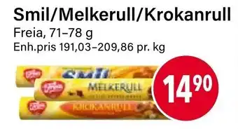 Smil/melkerull/krokanrull