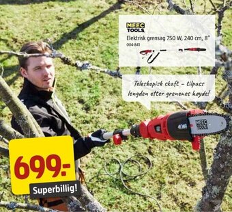 Jula Elektrisk grensag 750 W, 240 cm, 8" tilbud