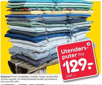 Rusta Stolputer tilbud