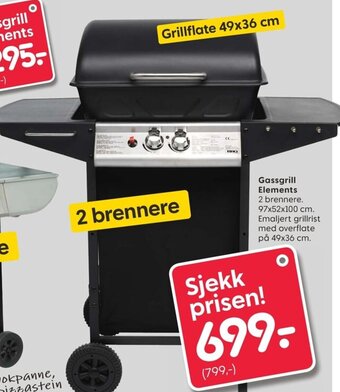 Rusta Gassgrill Elements tilbud