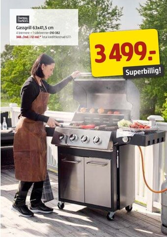 Jula Gassgrill 63x41,5 cm tilbud