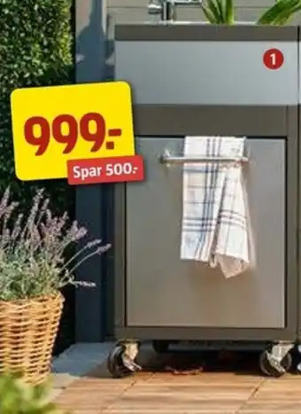 Jula Utekjøokken med oppvaskkum 44x85x44 cm tilbud