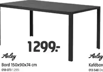 Jula Axley Bord 150x90x74 cm tilbud