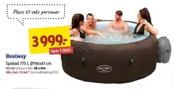 Jula Bestway Spabad 775 I, Ø196x61 cm tilbud