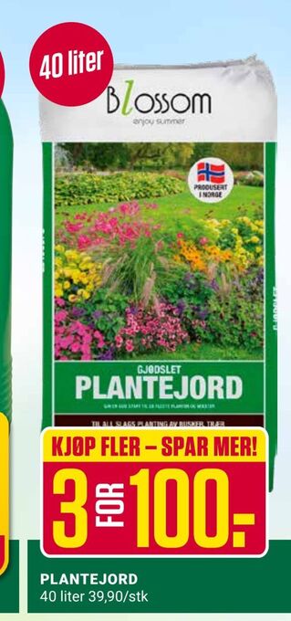 Europris PLANTEJORD tilbud