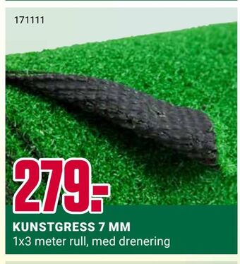 Europris Kunstgress 7 mm tilbud