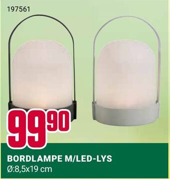 Europris Bordlampe m/led-lys tilbud
