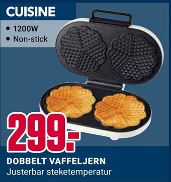 Europris Dobbelt vaffeljern tilbud