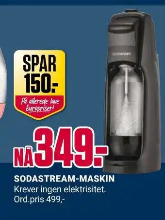 Europris SODASTREAM-MASKIN tilbud