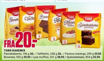 Europris Toro kakemix tilbud