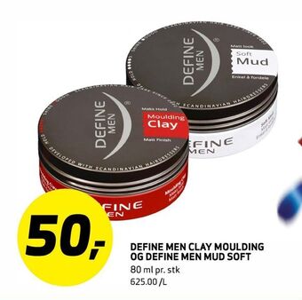 Bunnpris Define men clay moulding og define men mud soft tilbud