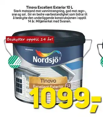 Megaflis Tinova Excellent Exterior 10 L tilbud